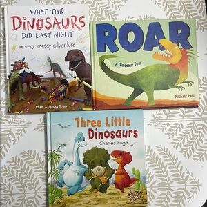 Children's Dinosaur Book Set
